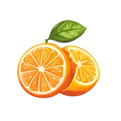 Orange isolated on white background