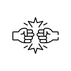 Conflict  Vector icon