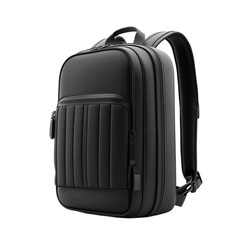 Stylish Black Backpack Modern Design Travel Bag