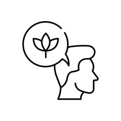 Mindfulness  Vector icon