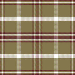 Modern Seamless Tartan in Muted Dull Brown tones Textile Design