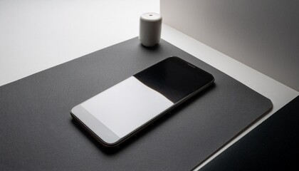 A simple composition with a smartphone on a table