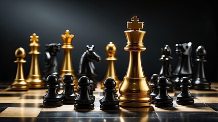 Golden King Among Pawns – A Metaphor for Leadership and Strategy