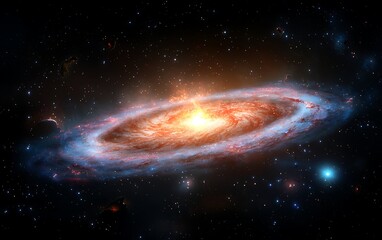 Fototapeta premium Spiral Galaxy in Deep Space (12)