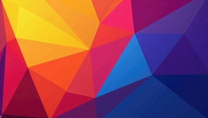 Abstract geometric shapes, vibrant hues for social media, social media, square, bright