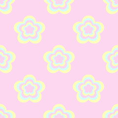 seamless pattern with flowers ,pastel