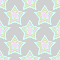 seamless star pattern, pastel