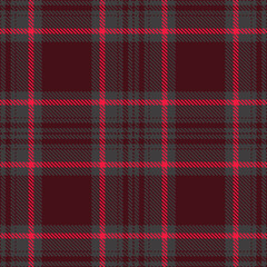 Modern Pastel Dark Grey Seamless Tartan Textile Design Variant 775