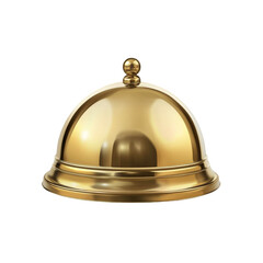 Golden Hotel Service Bell Reception Desk Icon,