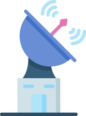 satellite dish Illustration on a white background.