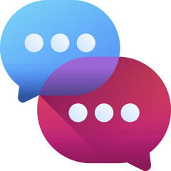 speech bubble Illustration on a white background.