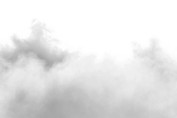 Floating white smoke overlay on transparent background. White fog texture effect. Misty fog or mist smoke on white background. PNG Design elements 
