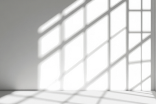 Realistic shadow from window on transparent background. Blurred shadow effect overlay. Shadow light effects. Isolated shadow for advertisements, cards, product presentation, backdrop, Design elements