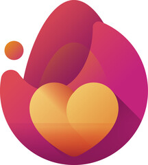 tinder Illustration on a white background.