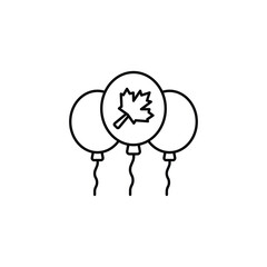 Balloon icon design with white background stock illustration