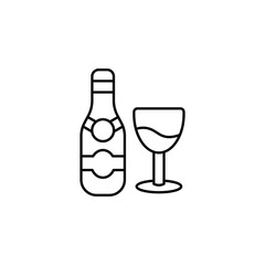 Drink icon design with white background stock illustration