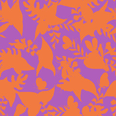 Tropical pattern, floral, leaves. Digital print in Repeat (rapport), Resolution 300 DPI, ideal for fashion, decoration and stationery.