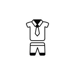 Uniform icon design with white background stock illustration