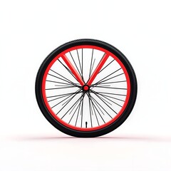Fototapeta premium 3d bicycle wheel logo design