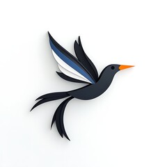 3d bird logo design
