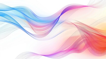 Naklejka premium Abstract Colorful Waves