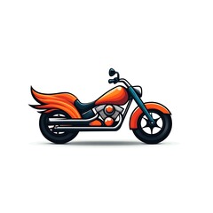 Obraz premium 3d motorcycle logo design