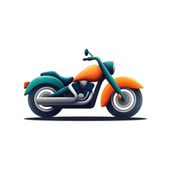 Obraz premium 3d motorcycle logo design
