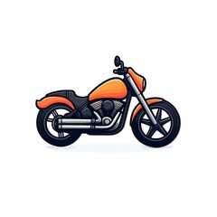 Obraz premium 3d motorcycle logo design