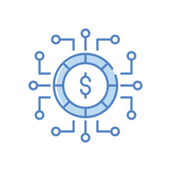 digital money Vector icon