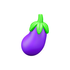 Tilted eggplant vector