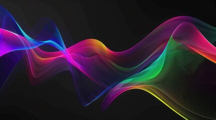Fototapeta premium Abstract Rainbow Waves