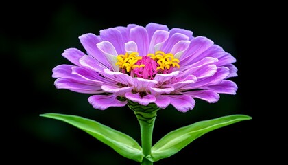 Purple Zinnia Close-up