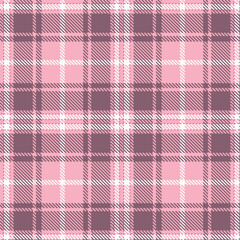 Modern Metallic Soft Pink Seamless Tartan Textile Design