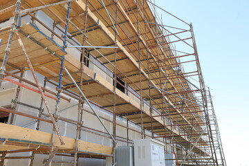 Construction and scaffolding works of wood