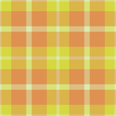 Light Cream Seamless Tartan with Muted Dull Yellow accents Textile Design