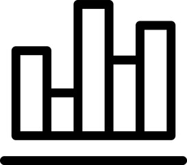 bar chart Illustration on a white background.