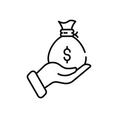 Wages Vector icon