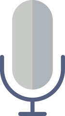 microphone Illustration on a white background.