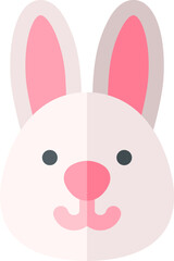 rabbit Illustration on a white background.