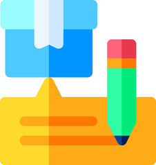 review Illustration on a white background.