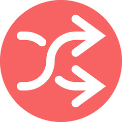 shuffle Illustration on a white background.