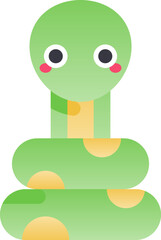 snake Illustration on a white background.