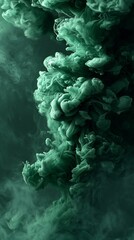 Emerald Green Ink Flowing