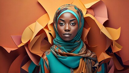 Generated image. Layered paper women with various jobs. World woman day