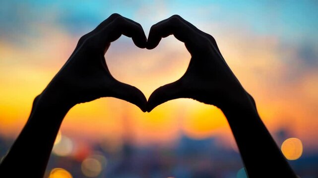 Hands Create Heart for International Friendship Day Generative AI