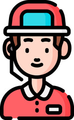 customer service Illustration on a white background.