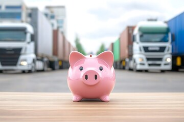 Piggy Bank Trucks Roadside