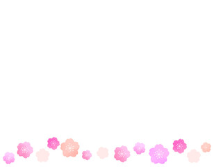 春らしくて可愛い桜のフレーム素材　1