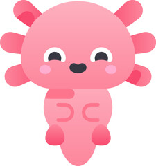 axolotl Illustration on a white background.