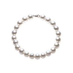 Obraz premium Elegant Pearl Bracelet against transparent background